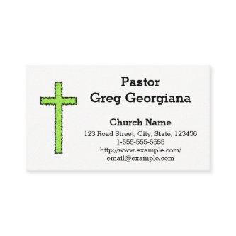 Rough-Looking Green & Black Cross