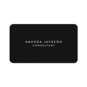 Round Corner Black Professional Trendy
