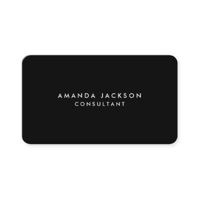 Round Corner Black Professional Trendy