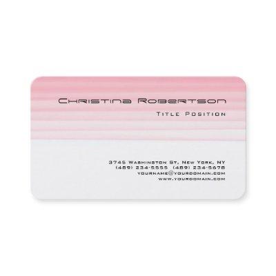 Round Corner Pink White Charming Feminine