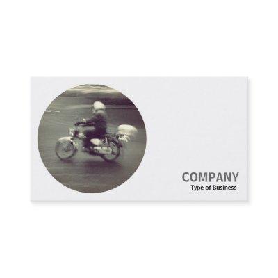 Round Photo - Moving Motorbike