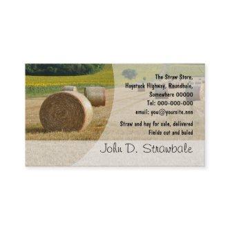 Round straw bales