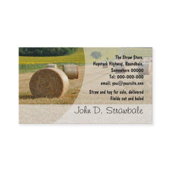 Round straw bales