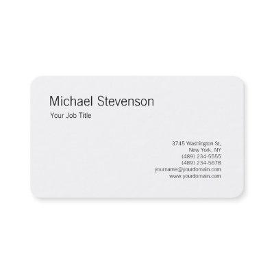 Rounded Corner Black White Personalized
