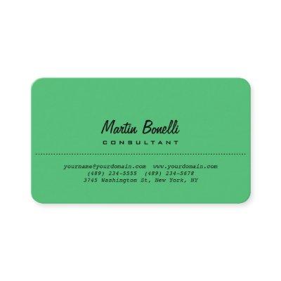 Rounded Corner Emerald Green Plain
