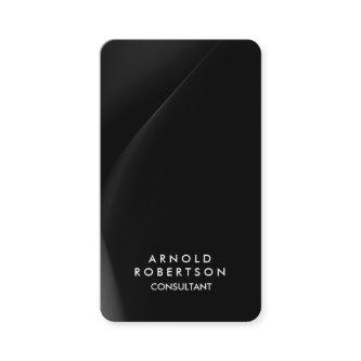 Rounded Corner Grey Black Elegant