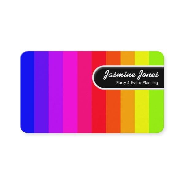 Rounded Edge Tag - Color Bars (Round Corners)
