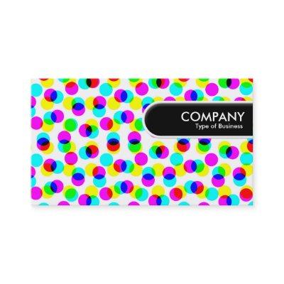 Rounded Edge Tag - Color Halftone Pattern