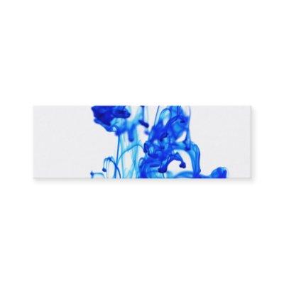Royal Blue Ink Drop Macro Photography Mini