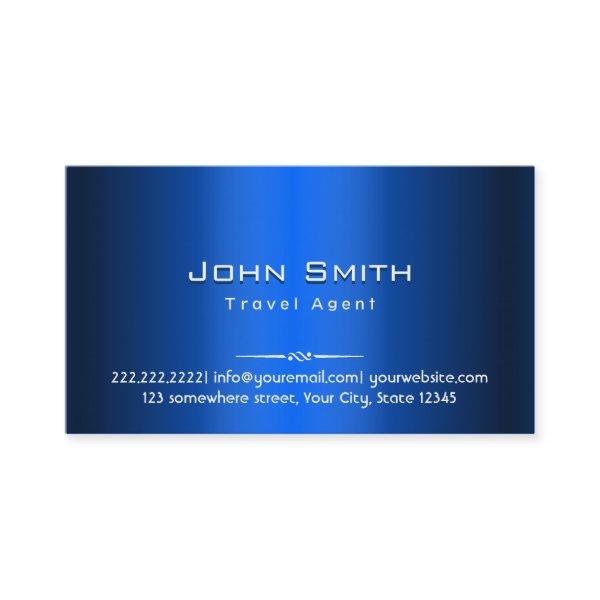 Royal Blue Metal Travel Agent