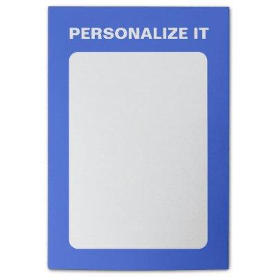 Royal Blue Modern Personalized Versatile Post-it Notes