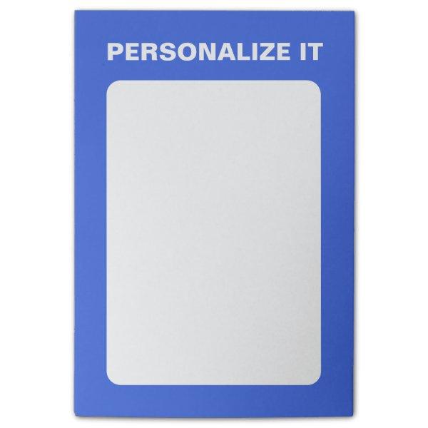 Royal Blue Modern Personalized Versatile Post-it Notes