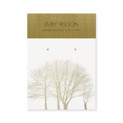 ROYAL FAUX GOLD FALL TREE FOLIAGE EARRING DISPLAY