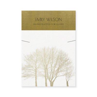 ROYAL FAUX GOLD FALL TREE FOLIAGE NECKLACE DISPLAY