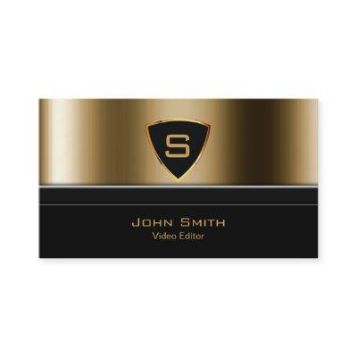 Royal Gold Shield Video Editor
