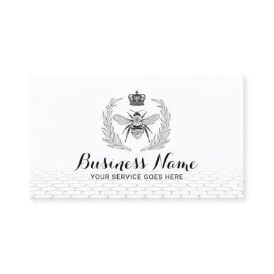 Royal Queen Bee & Vintage Laurel Wreath Logo