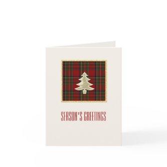 Royal Stewart Plaid Holiday Greeting Card