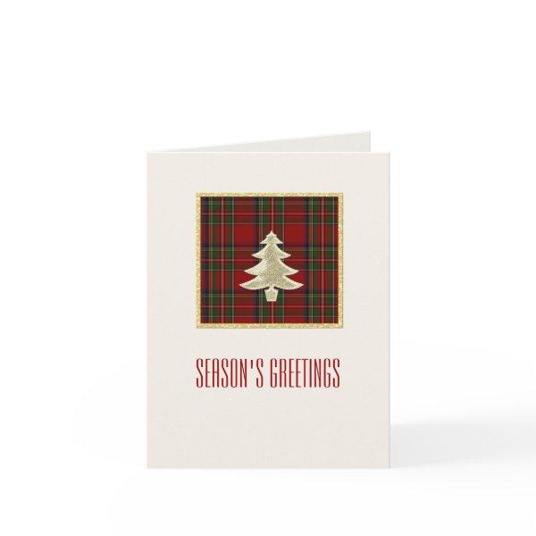 Royal Stewart Plaid Holiday Greeting Card