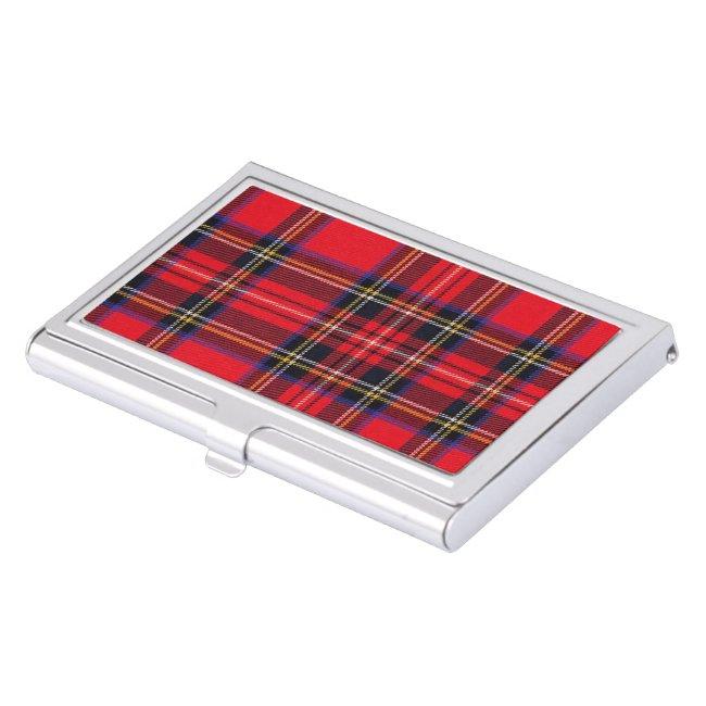 Royal Stewart tartan red black plaid Case For