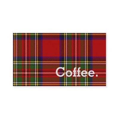 Royal Stewart Tartan Simple Coffee Punch-Card Loyalty Card
