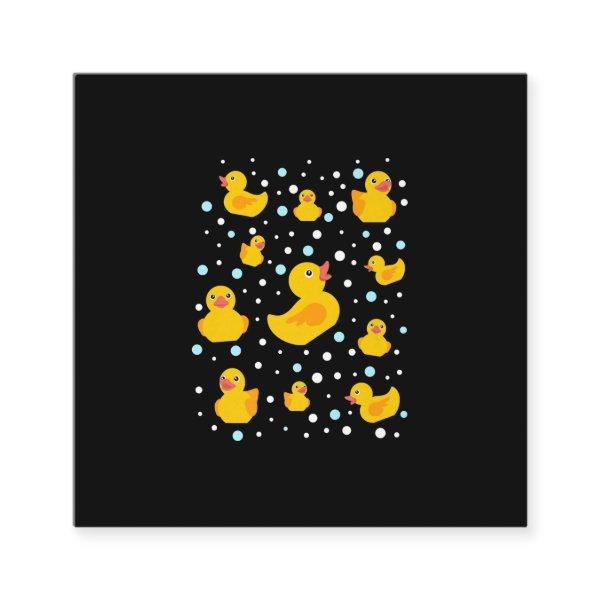 Rubber Duck Print Square