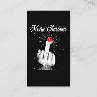Rude Merry Christmas Middle Finger Xmas Ugly