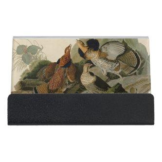 Ruffed Grouse Audubon Game Bird Desk  Holder