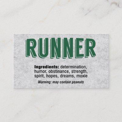 Runner Ingredients