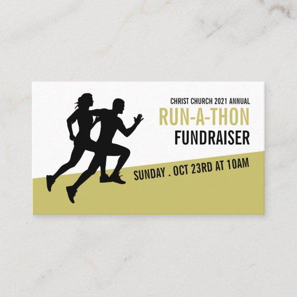 Runner Silhouette, Charity Run-Walk-a-Thon Event