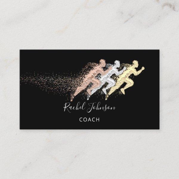 Running Sport Coach Athlete Logo Instructor Asist