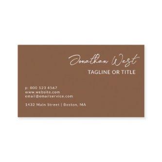 Russet Brown Name In Signature Script One Sided