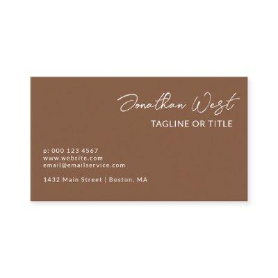 Russet Brown Name In Signature Script One Sided