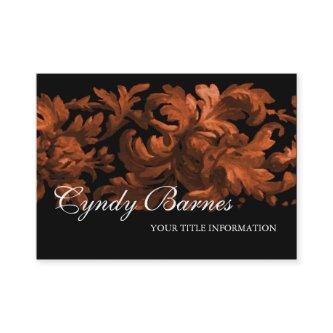 Rust and Black Acanthus Scroll
