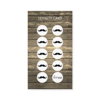 Rustic Barber Shop Loyalty Punch Card