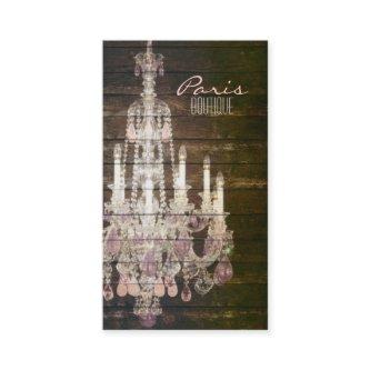 Rustic Barn Wood purple french chandelier