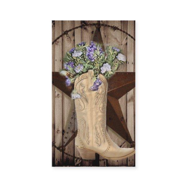 rustic barn wood wildflower Western country cowboy