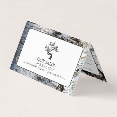 Rustic Birch Tree, Appointment Card