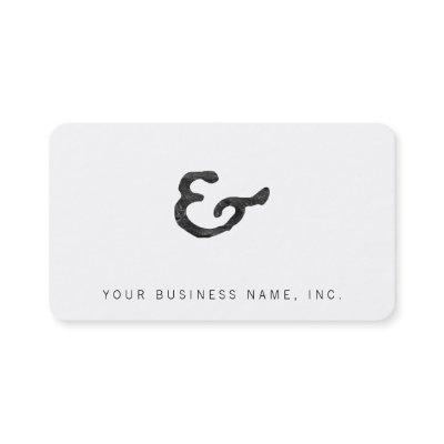 Rustic Black Letterpress Ampersand