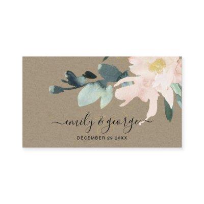 RUSTIC BLUSH KRAFT FLORAL BUNCH WEDDING WEBSITE