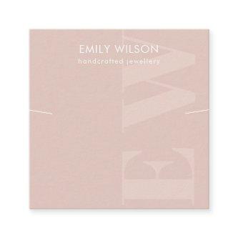 Rustic Blush Monogram Necklace Band Template Square