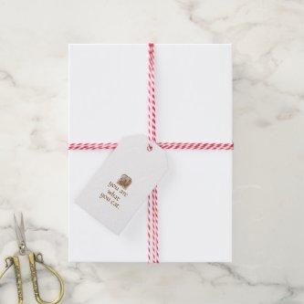 Rustic Bread Gift Tag with Hand Lettered Text