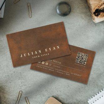 Rustic Brown Iron Steel Bold Stencil Construction