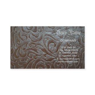 Rustic brown western country leather pattern