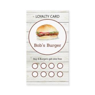 Rustic Burger restaurant Loyalty