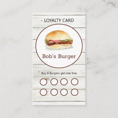 Rustic Burger restaurant Loyalty