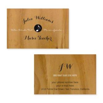 Rustic  with musical note on wood