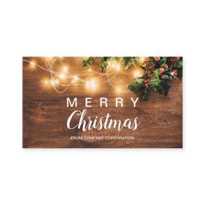 Rustic Christmas country corporate mistletoe wish