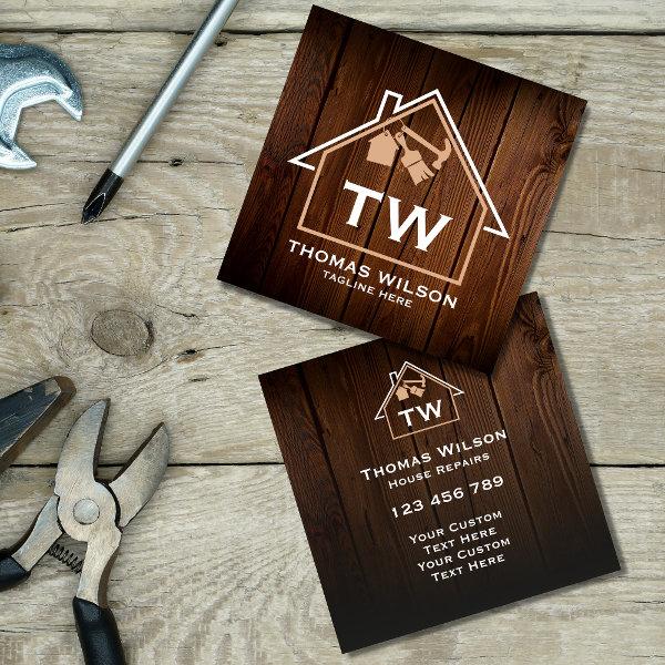 Rustic Construction Handyman Carpenter Tools  Square