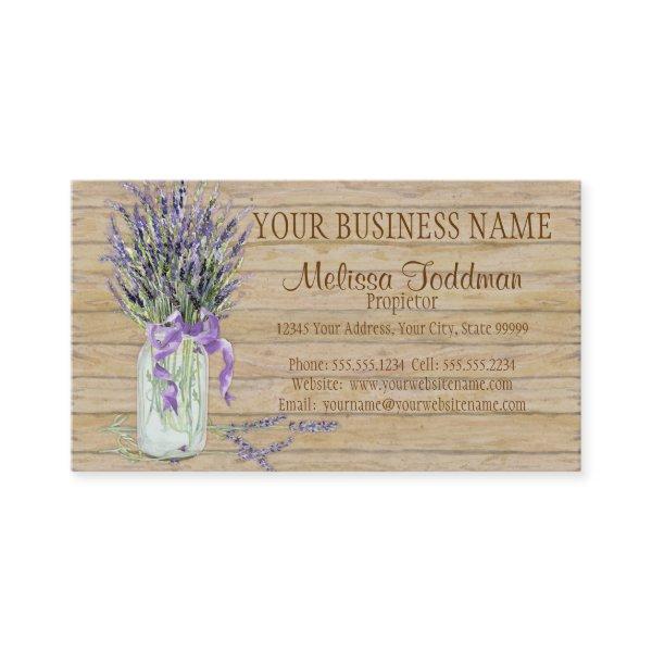 Rustic Country Mason Jar French Lavender Bouquet