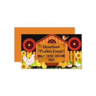 Rustic Country Poultry Farm Farmhouse Organic Eggs